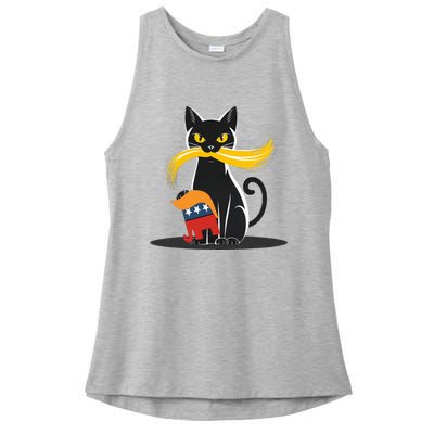 Cat Ladies For Kamala Harris Donald Trump 2024 Ladies PosiCharge Tri-Blend Wicking Tank