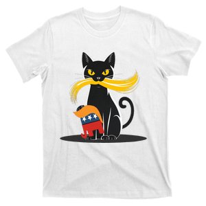 Cat Ladies For Kamala Harris Donald Trump 2024 T-Shirt