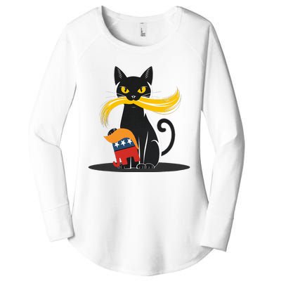 Cat Ladies For Kamala Harris Donald Trump 2024 Women's Perfect Tri Tunic Long Sleeve Shirt