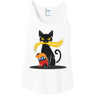 Cat Ladies For Kamala Harris Donald Trump 2024 Ladies Essential Tank