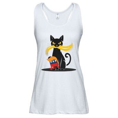 Cat Ladies For Kamala Harris Donald Trump 2024 Ladies Essential Flowy Tank