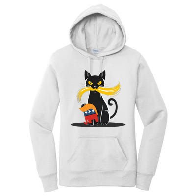 Cat Ladies For Kamala Harris Donald Trump 2024 Women's Pullover Hoodie