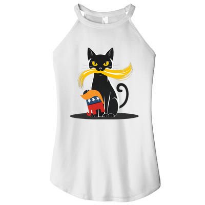 Cat Ladies For Kamala Harris Donald Trump 2024 Women's Perfect Tri Rocker Tank