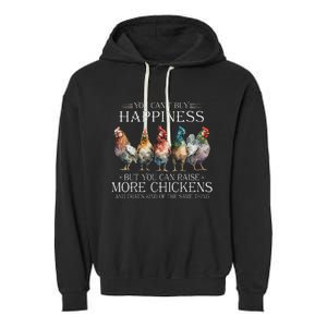 Chicken Love For Farmer Raising Chickens Farm Garment-Dyed Fleece Hoodie