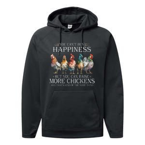 Chicken Love For Farmer Raising Chickens Farm Performance Fleece Hoodie