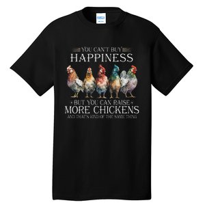 Chicken Love For Farmer Raising Chickens Farm Tall T-Shirt