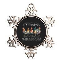 Chicken Love For Farmer Raising Chickens Farm Metallic Star Ornament