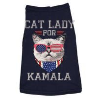 Cat Ladies For Kamala Funny Cat 2024 President Kamalaharris Doggie Tank