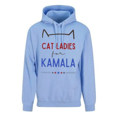 Cat Ladies For Kamala Cat Lady Gift Unisex Surf Hoodie