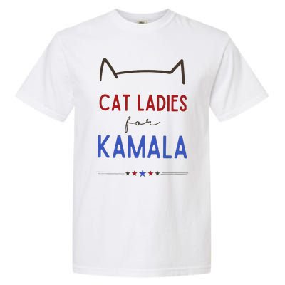 Cat Ladies For Kamala Cat Lady Gift Garment-Dyed Heavyweight T-Shirt