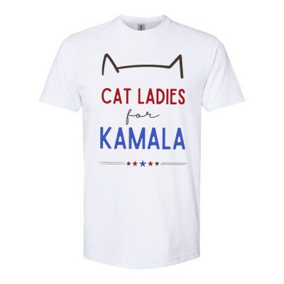 Cat Ladies For Kamala Cat Lady Gift Softstyle CVC T-Shirt