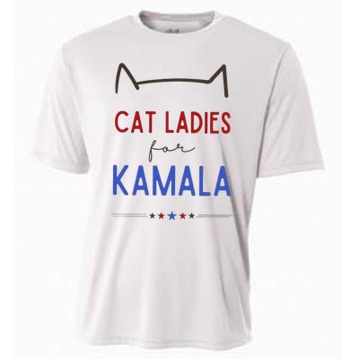 Cat Ladies For Kamala Cat Lady Gift Cooling Performance Crew T-Shirt