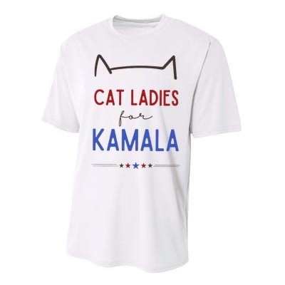 Cat Ladies For Kamala Cat Lady Gift Performance Sprint T-Shirt