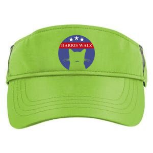 Cat Ladies For Kamala Funny Cat 2024 President Kamala Harris Adult Drive Performance Visor