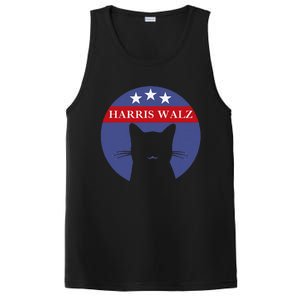 Cat Ladies For Kamala Funny Cat 2024 President Kamala Harris PosiCharge Competitor Tank