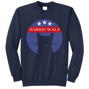 Cat Ladies For Kamala Funny Cat 2024 President Kamala Harris Sweatshirt