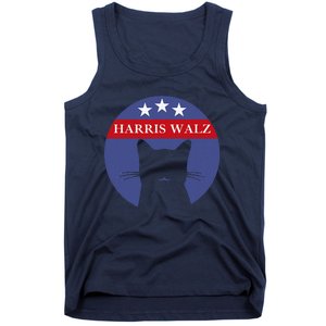 Cat Ladies For Kamala Funny Cat 2024 President Kamala Harris Tank Top