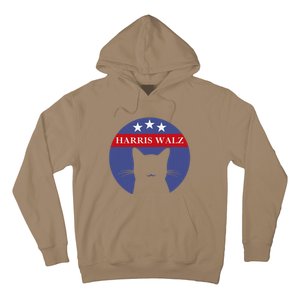 Cat Ladies For Kamala Funny Cat 2024 President Kamala Harris Hoodie