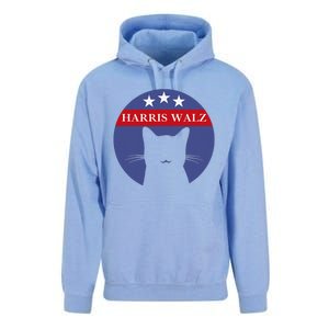 Cat Ladies For Kamala Funny Cat 2024 President Kamala Harris Unisex Surf Hoodie