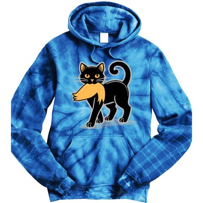 Cat Ladies For Kamala Harris Donald Trump 2024 Sarcastic Gift Tie Dye Hoodie