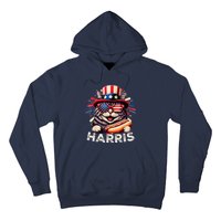 Cat Ladies For Kamala Funny Cat 2024 President Kamalaharris Hoodie