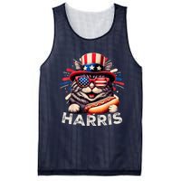 Cat Ladies For Kamala Funny Cat 2024 President Kamalaharris Mesh Reversible Basketball Jersey Tank