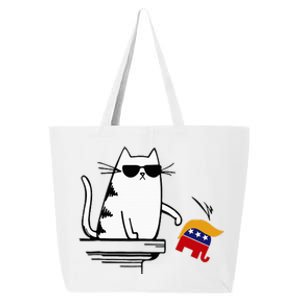 Cat Ladies For Kamala Harris Donald Trump 2024 25L Jumbo Tote