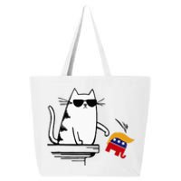 Cat Ladies For Kamala Harris Donald Trump 2024 25L Jumbo Tote