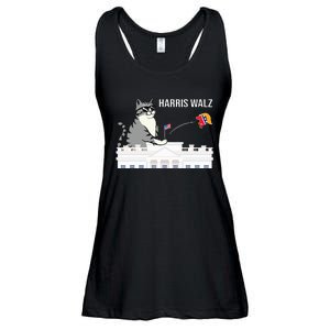 Cat Ladies For Kamala Harris Donald Trump 2024 Ladies Essential Flowy Tank