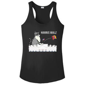 Cat Ladies For Kamala Harris Donald Trump 2024 Ladies PosiCharge Competitor Racerback Tank