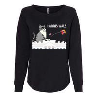 Cat Ladies For Kamala Harris Donald Trump 2024 Womens California Wash Sweatshirt