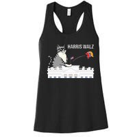 Cat Ladies For Kamala Harris Donald Trump 2024 Women's Racerback Tank