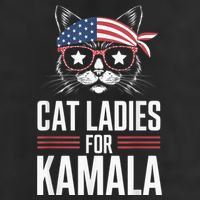 Cat Ladies For Kamala Funny Cat 2024 President Kamalaharris Adult Drive Performance Visor