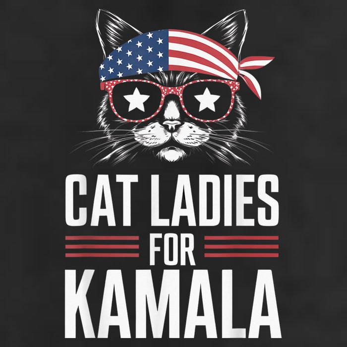 Cat Ladies For Kamala Funny Cat 2024 President Kamalaharris Adult Drive Performance Visor