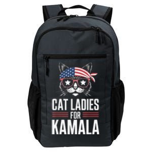 Cat Ladies For Kamala Funny Cat 2024 President Kamalaharris Daily Commute Backpack