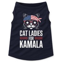 Cat Ladies For Kamala Funny Cat 2024 President Kamalaharris Doggie Tank