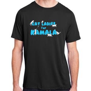 Cat Ladies For Kamala Gift Adult ChromaSoft Performance T-Shirt