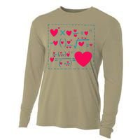 Cute Love Formula Funny Valentines Math Operations Red Heart Cooling Performance Long Sleeve Crew