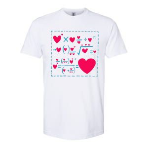 Cute Love Formula Funny Valentines Math Operations Red Heart Softstyle CVC T-Shirt