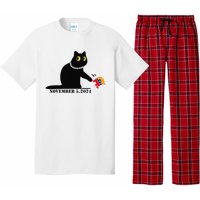 Cat Ladies For Kamala Harris 2024  Funny Cat With Pearls Pajama Set