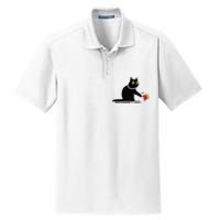 Cat Ladies For Kamala Harris 2024  Funny Cat With Pearls Dry Zone Grid Polo