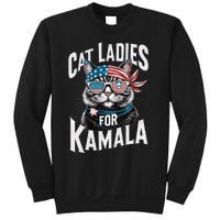 Cat Ladies For Kamala 2024 President Kamala Harris 2024 Sweatshirt