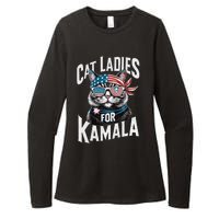 Cat Ladies For Kamala 2024 President Kamala Harris 2024 Womens CVC Long Sleeve Shirt