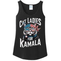 Cat Ladies For Kamala 2024 President Kamala Harris 2024 Ladies Essential Tank