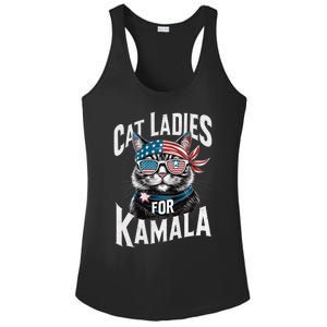 Cat Ladies For Kamala 2024 President Kamala Harris 2024 Ladies PosiCharge Competitor Racerback Tank