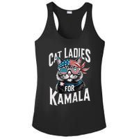 Cat Ladies For Kamala 2024 President Kamala Harris 2024 Ladies PosiCharge Competitor Racerback Tank