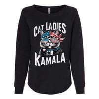 Cat Ladies For Kamala 2024 President Kamala Harris 2024 Womens California Wash Sweatshirt