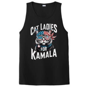 Cat Ladies For Kamala 2024 President Kamala Harris 2024 PosiCharge Competitor Tank