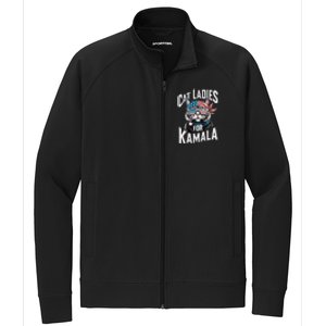 Cat Ladies For Kamala 2024 President Kamala Harris 2024 Stretch Full-Zip Cadet Jacket