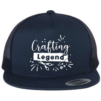 Crafting Legend Funny Hobby Crafter Artist Gift Flat Bill Trucker Hat